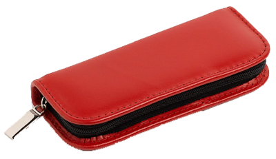 TASCHENAPOTHEKE 20er Rindleder mini 1,5 g Gl.rot