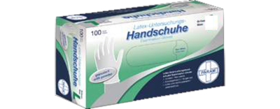 HANDSCHUHE Einmal Latex puderfrei M