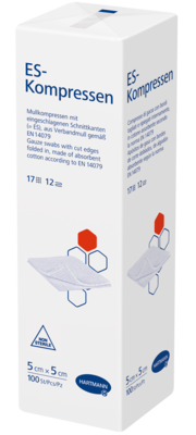 ES-KOMPRESSEN unsteril 5x5 cm 12fach
