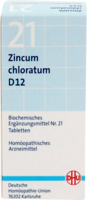 BIOCHEMIE DHU 21 Zincum chloratum D 12 Tabletten