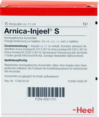 ARNICA INJEEL S Ampullen