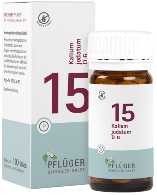 BIOCHEMIE Pflüger 15 Kalium jodatum D 6 Tabletten