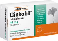 GINKOBIL-ratiopharm 40 mg Filmtabletten