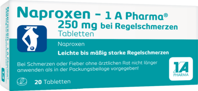 NAPROXEN-1A Pharma 250 mg b.Regelschmerzen Tabl.