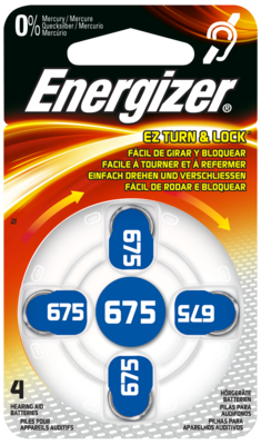 ENERGIZER Hörgerätebatterie 675