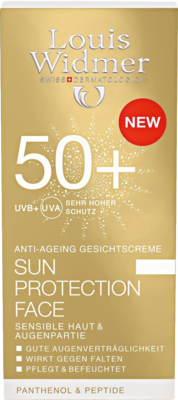 WIDMER Sun Protection Face Creme 50+ leicht parfüm